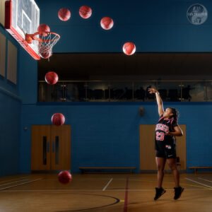 Read more about the article Basketball themed photoshoot in Woking Leisure Centre